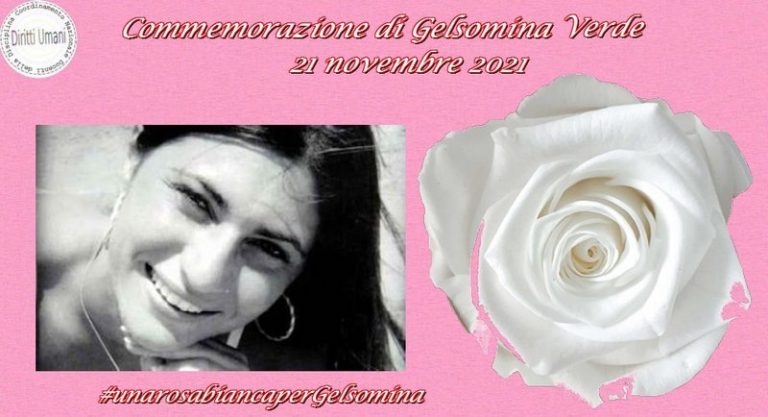 21 novembre. Iniziativa per la Commemorazione di Gelsomina Verde, vittima innocente della Camorra