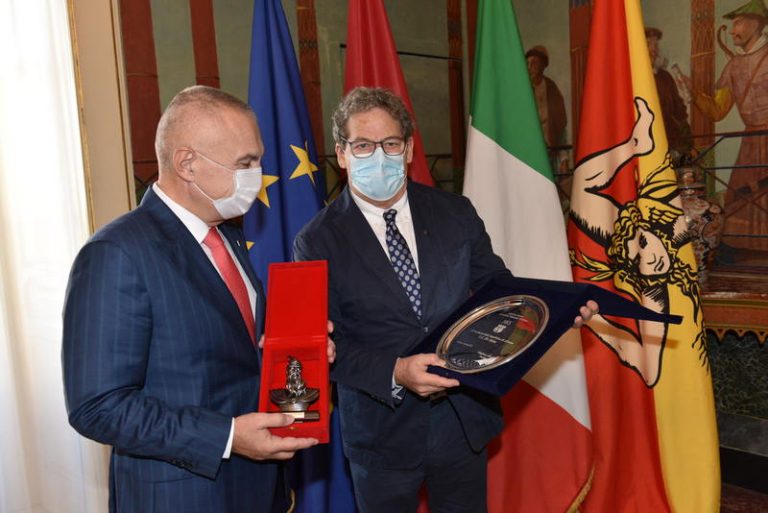 Miccichè riceve il presidente della Repubblica d’Albania Meta