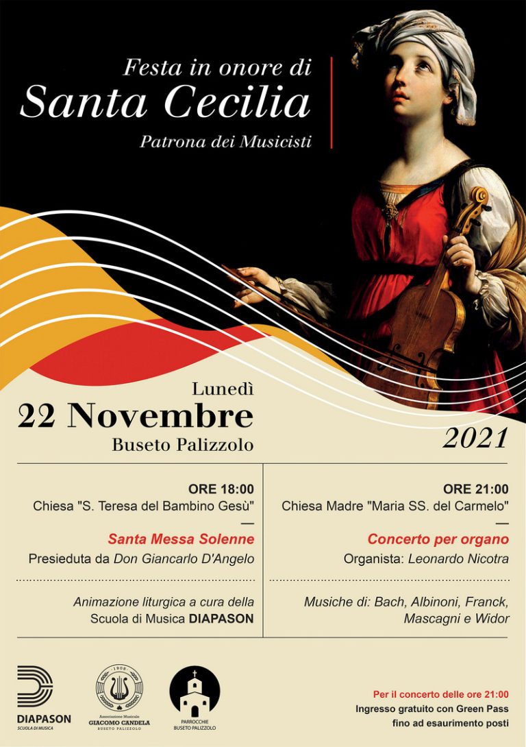 Oggi a Buseto Palizzolo si festeggia Santa Cecilia, patrona della musica e dei musicisti