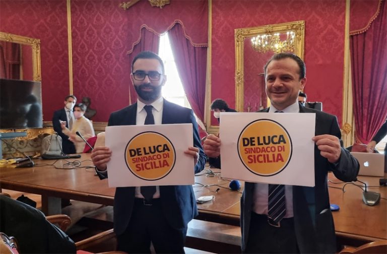 Cateno De Luca e Danilo Lo Giudice “Sfiducia a Musumeci e voto subito per salvare la Sicilia.”