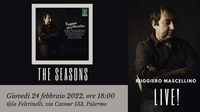 “The Seasons”, Ruggiero Mascellino presenta il suo nuovo album alla Feltrinelli di Palermo