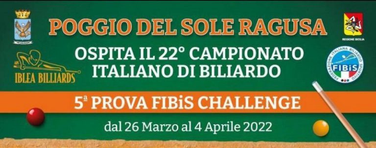 A Ragusa la 5^ prova del Campionato Italiano di Biliardo
