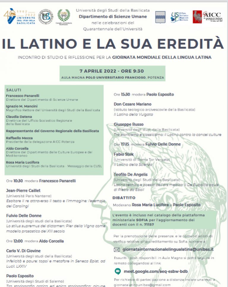 “Il Latino e la sua eredità” Giornata Mondiale del Latino