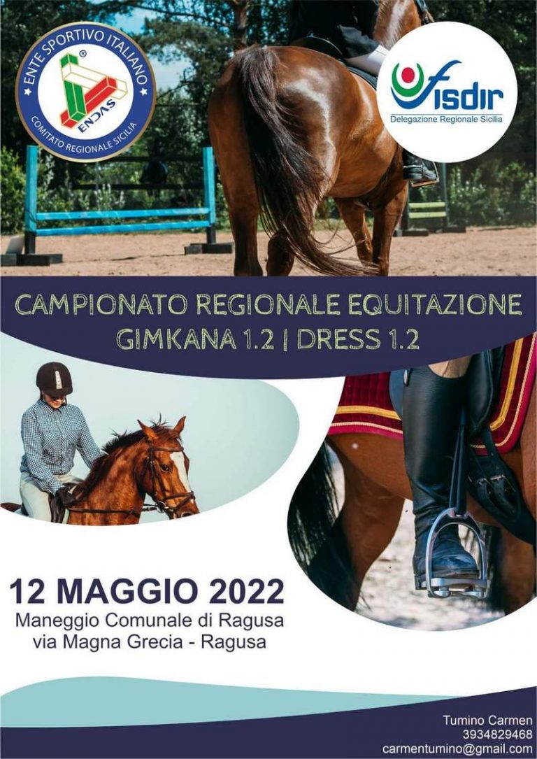 Campionato Regionale di Equitazione promosso dalla Polisportiva Dilettantistica Anffas Rg