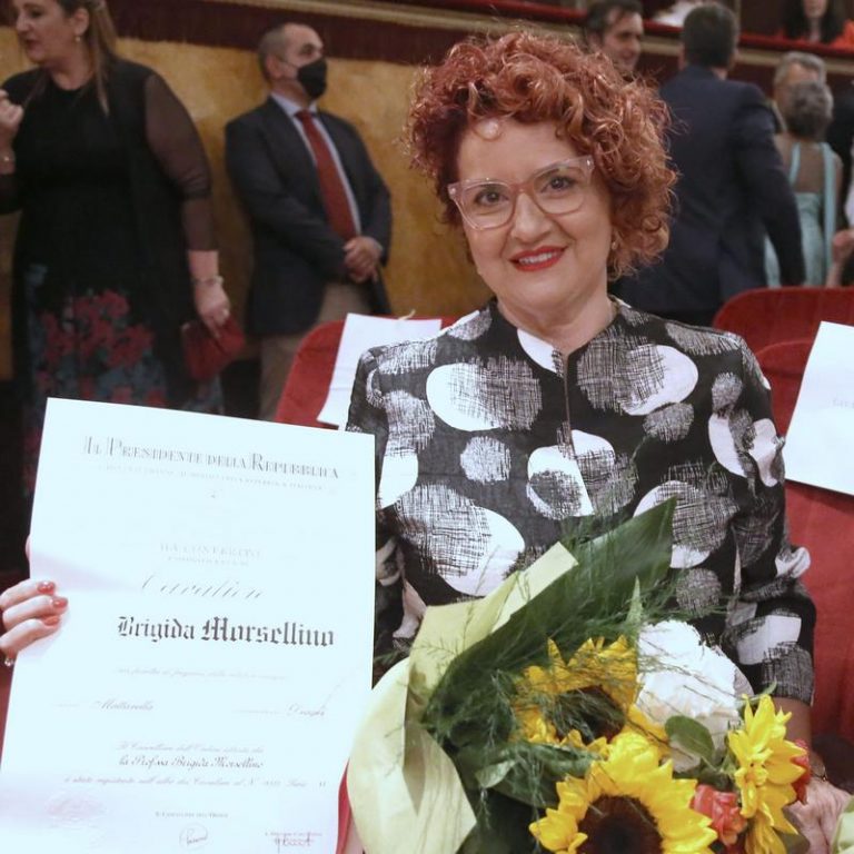 La prof.ssa Brigida Morsellino insignita con l’onorificenza di Cavaliere 