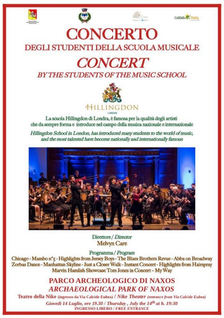 Da Londra in concerto al Parco di Naxos l’orchestra giovanile dell’Hillingdon Music Hub