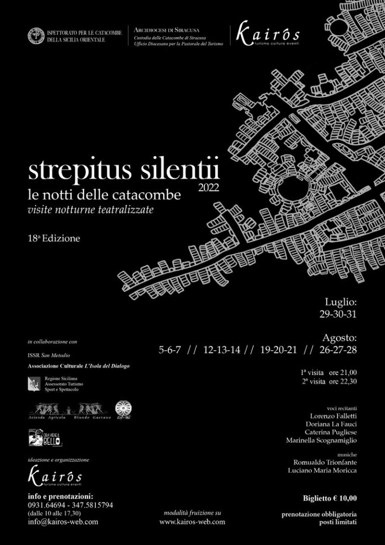 Strepitus silentii 2022, le notti delle catacombe  