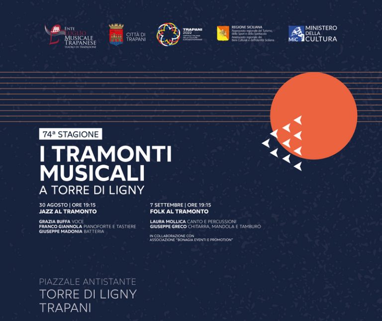 Tramonti musicali a Torre di Ligny: la nuova rassegna del Luglio Musicale trapanese 
