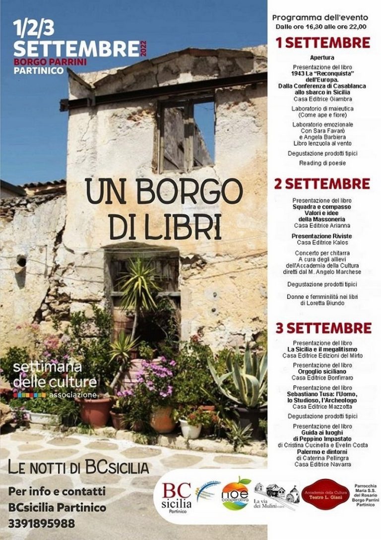 Notti di Bcsicilia: prima edizione “Un Borgo di libri”
