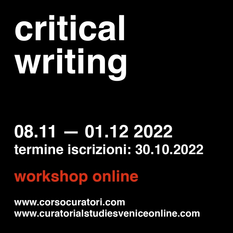 Workshop per studenti universitari I School for Curatorial Studies Venice