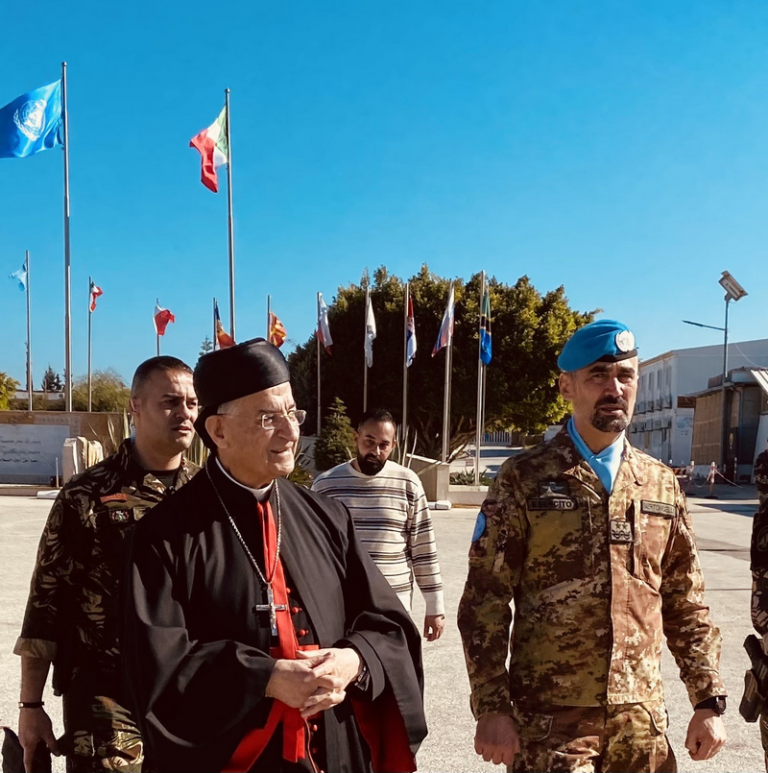 Libano: visita del Cardinale Bechara Boutros Rai al Contingente italiano