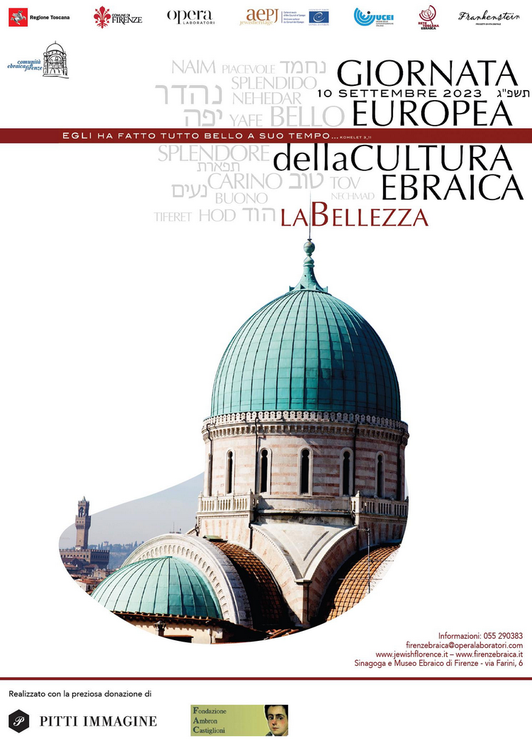 XXIV Giornata Europea della Cultura Ebraica dedicata alla bellezza con Firenze capofila